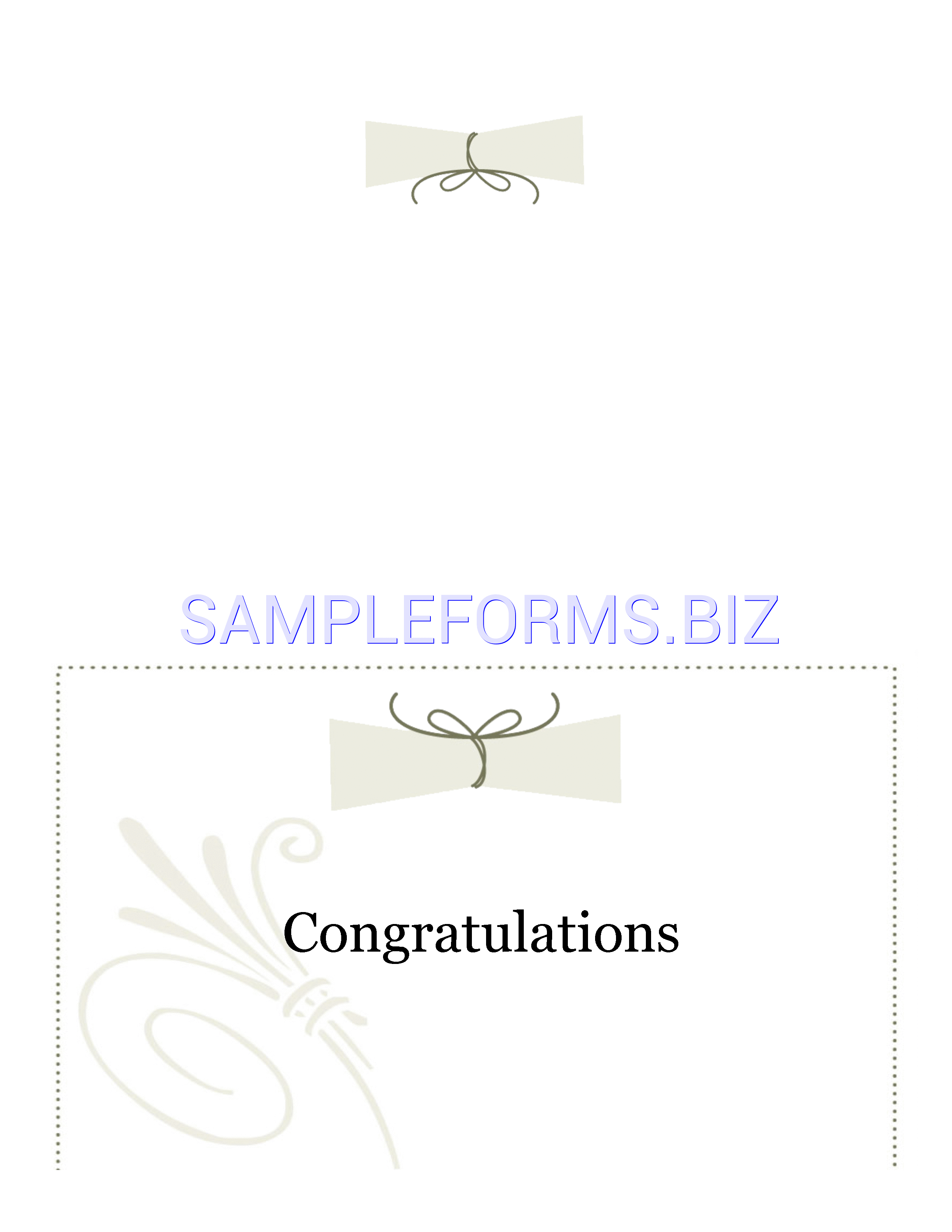 Preview free downloadable Graduation Card - Outside (Diploma Design, Half-Fold) in PDF (page 1)